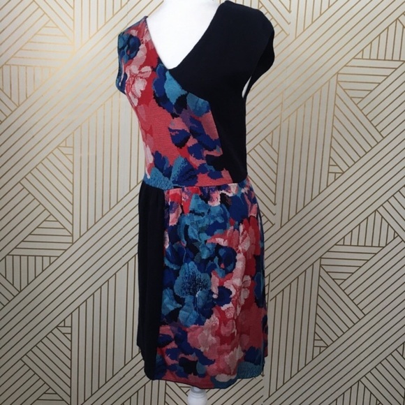 Anthropologie Leifsdottier silk cotton blend abstract floral sweater M - Picture 8 of 12